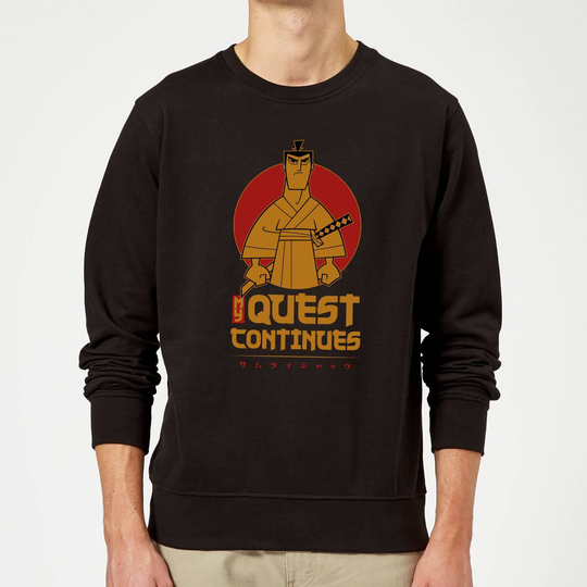 Samurai Jack My Quest Continues Sweatshirt - Black - L - Black