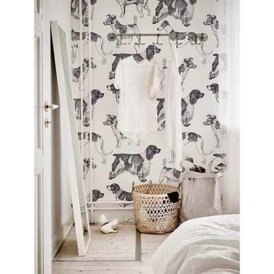 Walllpaper Roll 360X250cm Wallpaper Material With Print Kitchen Livingroom Bedroom Mural Decoration - Vintage Dogsromantic Vintage