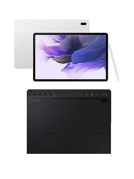 Samsung Galaxy Tab S7 Fe - 128Gb, 5G, Silver With Free Keyboard Case