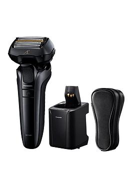 Panasonic ES-LV9U Wet & Dry 5-Blade Electric Shaver for Men - Precise Clean Shaving with Cleaning & Charging Stand, One Colour, Men