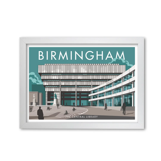 Birmingham Library by Stephen Millership - Graphic Art Print on Paper