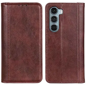 Motorola Moto G200 5G Wallet Leather Case with Kickstand - Brown