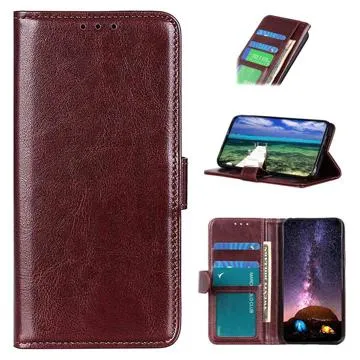 Huawei Nova 10 SE Wallet Case with Magnetic Closure - Brown