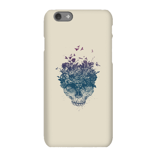 Balazs Solti Skulls And Flowers Phone Case for iPhone and Android - iPhone 6S - Snap Case - Matte