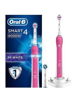 Oral-B Smart 4 Pink Electric Rechargable Toothbrush 2 Pin Plug