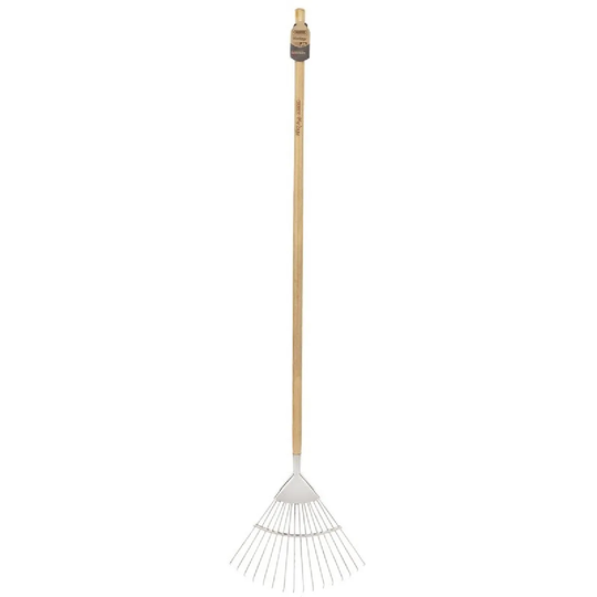 Draper Stainless Steel Lawn Rake with Ash Handle