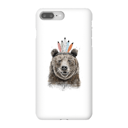Balazs Solti Native Bear Phone Case for iPhone and Android - iPhone 8 Plus - Snap Case - Gloss