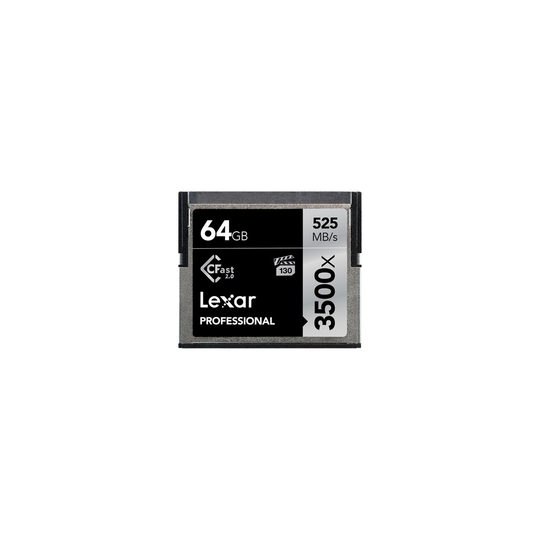 Lexar CF Professional 3500X CFast 2.0 525MB/s Compact Flash Card 64GB