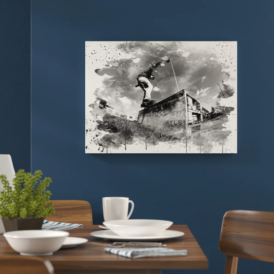 'Skateboard Skateboarding' Graphic Art Print Poster