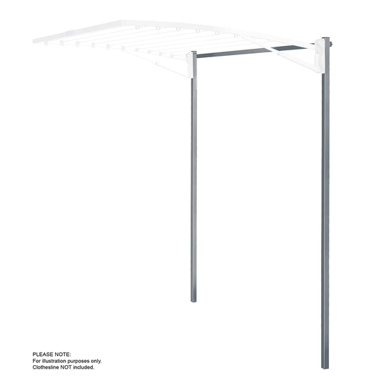 Hills Supa Fold Folding Frame Washing Line - Pebble Beach