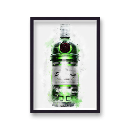 Gin Graphic Splash Tanqueray Inspired by Vouvart - Picture Frame Graphic Art