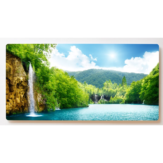 Backlight Motif Wall Picture Waterfall Magnetic Cork Board