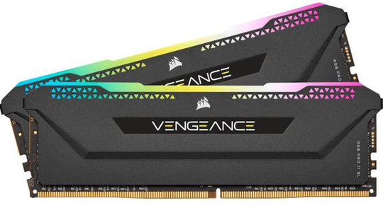CORSAIR VENGEANCE RGB PRO 16GB (2x8GB) DDR4 3600 (PC4-28800) C18 1.35V Desktop Memory - Black