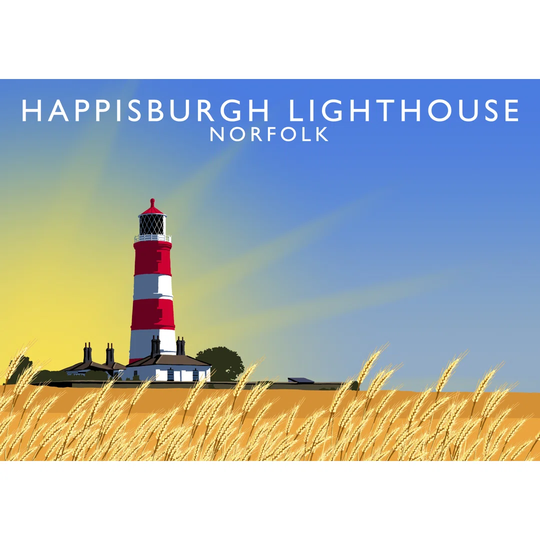 Happisburgh Lighthouse 2 by Richard O'Neil - Graphic Art Print on Paper