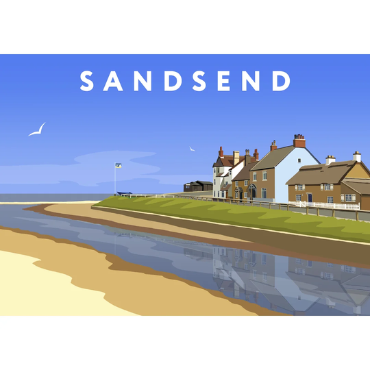 Sandsend 4 by Richard O'Neil - Graphic Art Print on Paper
