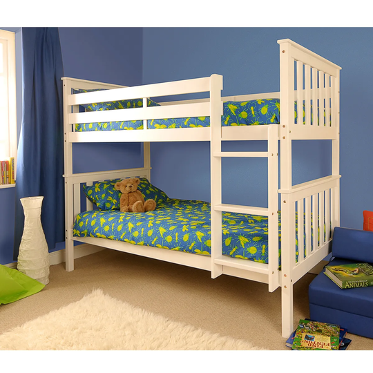 SleepOn Chelsea Single Bunk Bed White