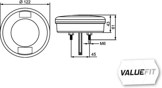 Combination Tail Light *** HELLA VALUEFIT *** 2NR 357 027-051 2NR 357 027051