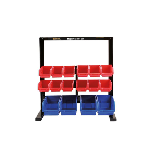 Connect 36996 16 Storage Bin System c/w Magnetic Bar For Tool Storage