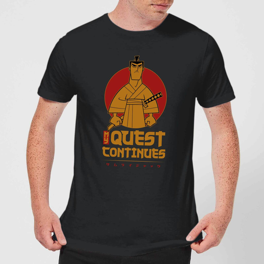 Samurai Jack My Quest Continues Men's T-Shirt - Black - XS