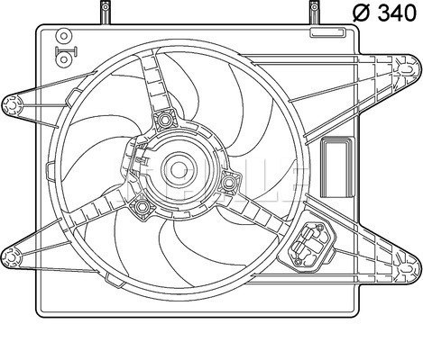 Air Conditioning fan 8EW351039-431 by BEHR