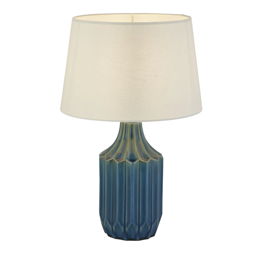 Santel 44Cm Blue Table Lamp