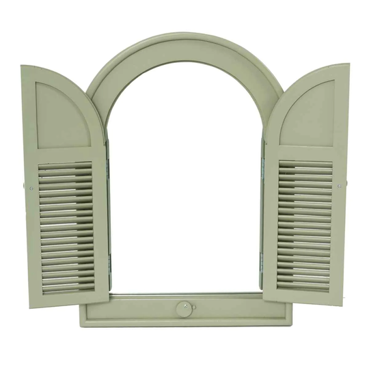 Florenity Verdi Outdoor Arch Mirror - Green