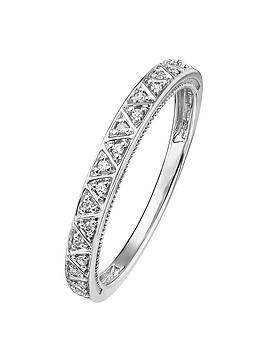 Love Diamond 9Ct Gold Diamond Fancy Eternity Ring