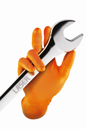 Grippaz Nitrile Gloves Box of 50 (Medium) Traction Grip Ambidextrous | 37300