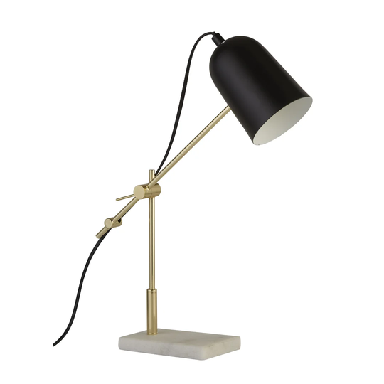 Goettingen 49Cm Black/Gold Table Lamp