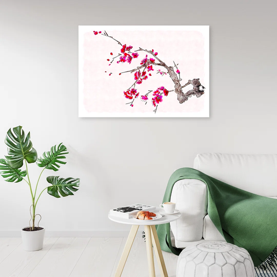 Canvas Print, Zen Red 16776