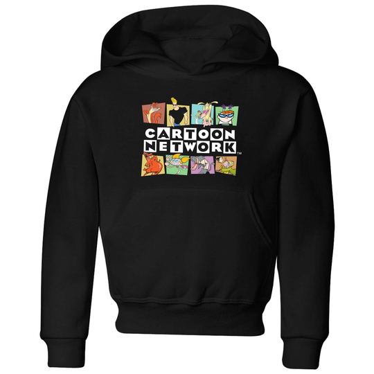 Cartoon Network Logo Characters Kids' Hoodie - Black - 3-4 Years