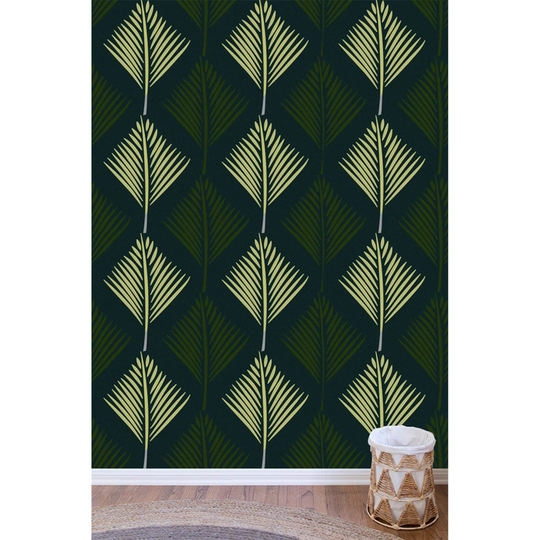 Aryelle Palm Leaf Abstract Leaves Wallpaper