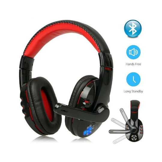 Wireless Gaming Headset Headphones Foldable HIFI Stereo Surround Gaming Earphones With Microphone For PC Laptop Computer