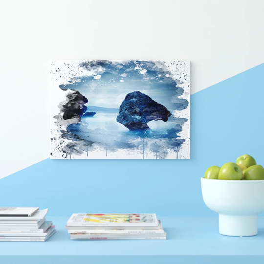 'Seascape Barbados Beach' Graphic Art Print Poster