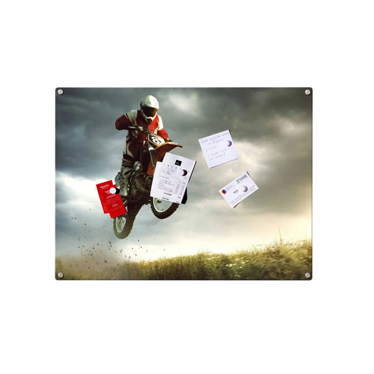Motorcycle Magnetic Wall Mounted Photo Memo Board
