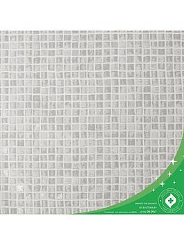 Contour Spectrum Mosaic Anti-Bacterial Grey Wallpaper