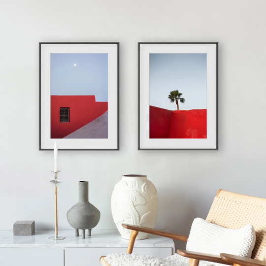 Morocco Diptych - 2 Piece Picture Frame Photograph Print Set on Paper