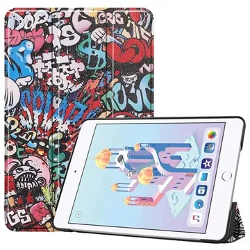 Tri-Fold Series iPad Mini (2019) Smart Folio Case - Graffiti
