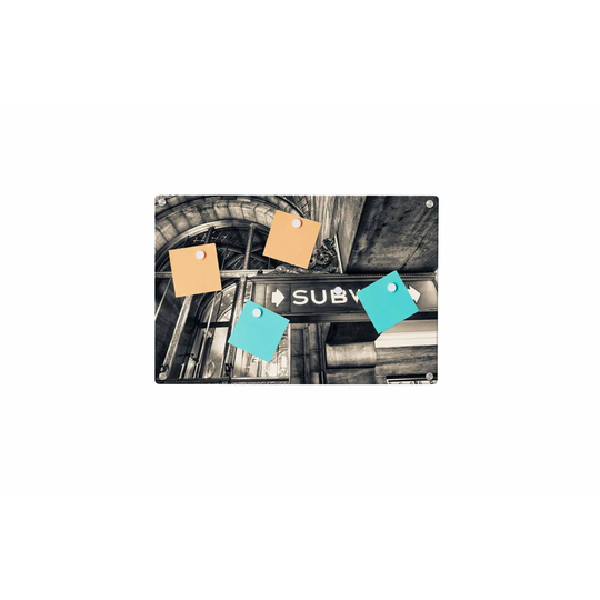 Subway Magnetic Wall Mounted Photo Memo Board