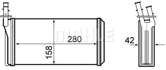 Behr Heat Exchanger 8FH351308-401 70818679 Genuine replacement Car part