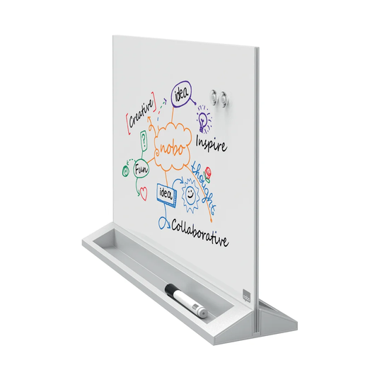 Magnetic Free-Standing Glass Board 43.2cm H x 57.4cm W
