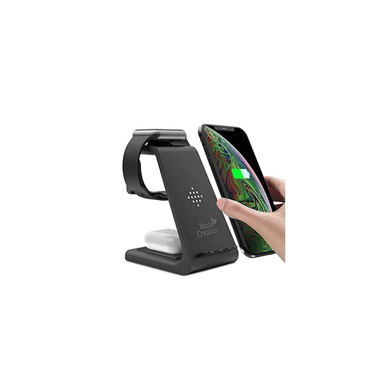 Wireless Charger, 3 in 1 Wireless Charging Station, Apple Charging Station, iPhone 8 9 10 11 12 13 Pro/Pro Max Apple Watch 7 6 5 4 3 2 SE, Chargi