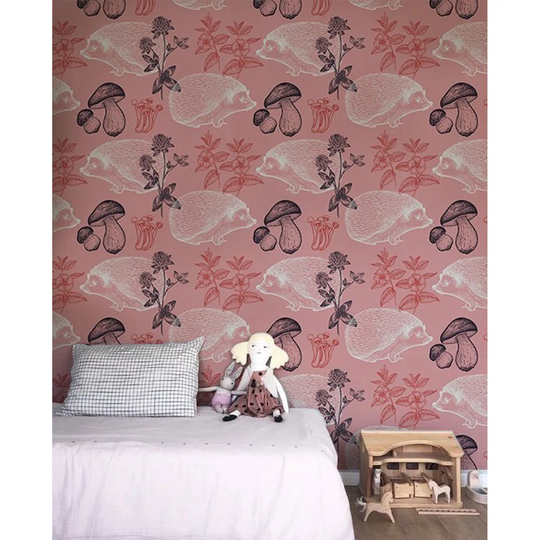 Walllpaper Roll 208X146cm Wallpaper Material With Print Kitchen Livingroom Bedroom Mural Decoration - Mushroomshedgehog