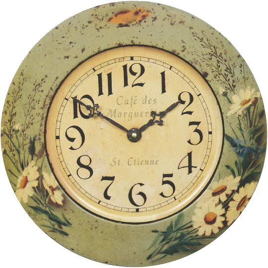 36cm French Daisy Wall Clock