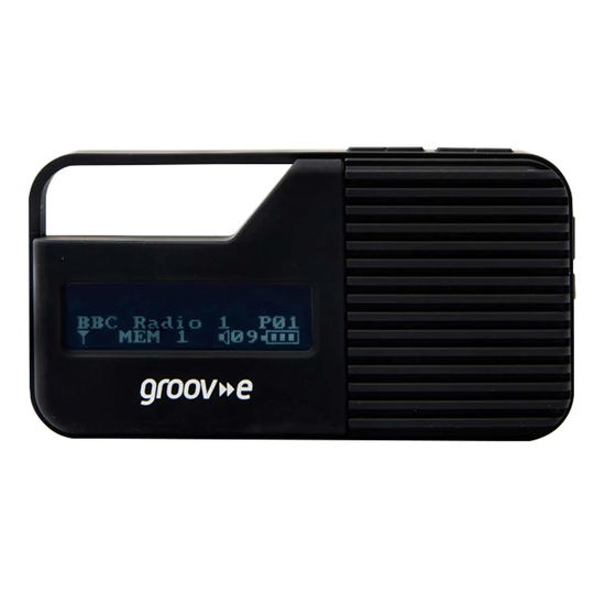 Groov-e Gvdr01Bk Rio Personal Dab/Fm Digital Radio (black)