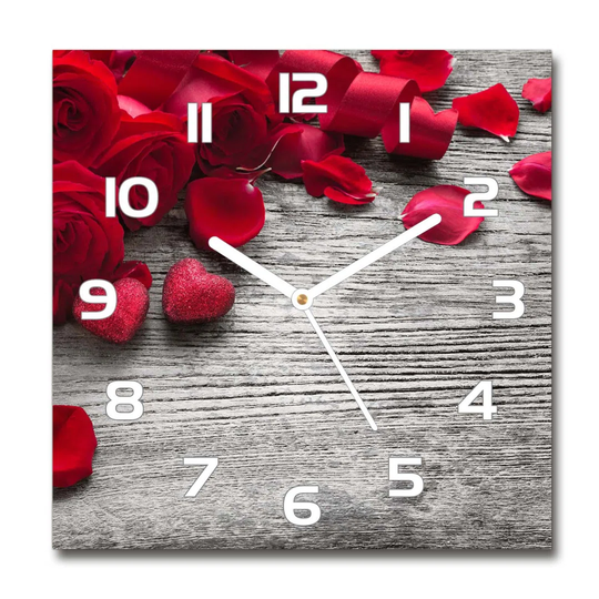 Idwal Roses Silent Wall Clock