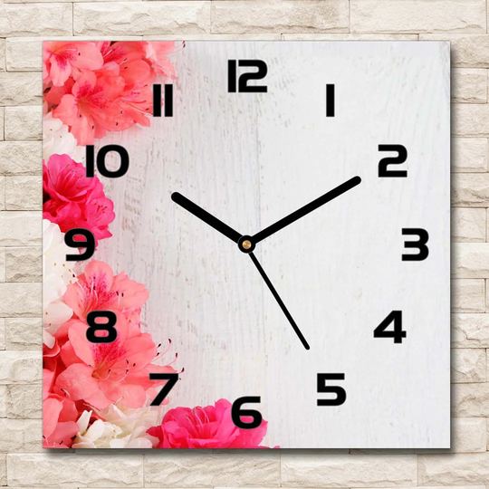 Flowers Silent Wall Clock
