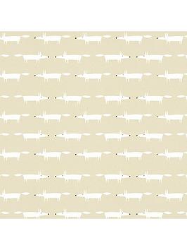 Scion Esala Little Fox White Wallpaper
