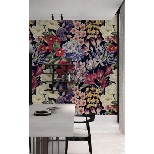 Walllpaper Roll 290X290cm Mural Decoration Wallpaper Material With Print Kitchen Livingroom Bedroom - Peonyful Meadow Floral
