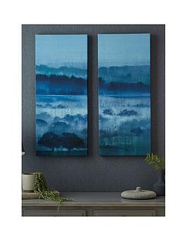 Art For The Home Hazy Fields Set 2 Canvas